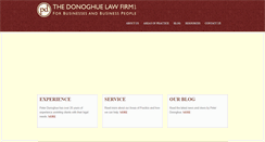 Desktop Screenshot of donoghuelawfirm.com